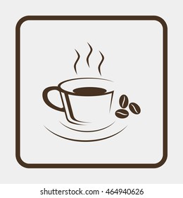 Coffee cup icon.