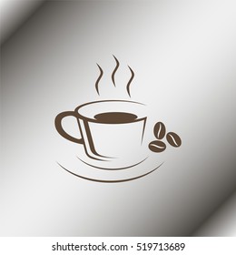 Coffee cup icon.