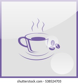 Coffee cup icon.