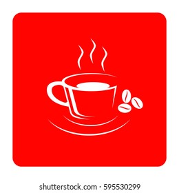 Coffee cup icon.