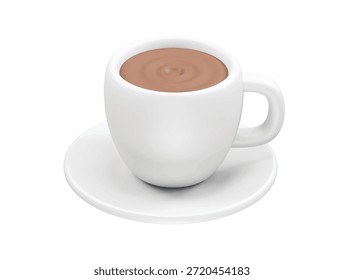  Icono de taza de café Ilustración de render 3d