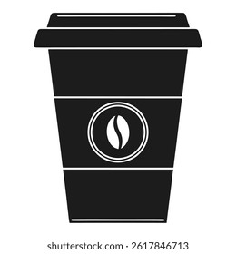 Icono de taza de café con diseño de frijoles