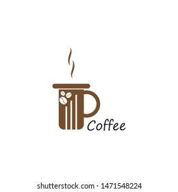 Coffee cup icon for break time symbol vector illustration 