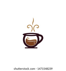 Coffee cup icon for break time symbol vector illustration 