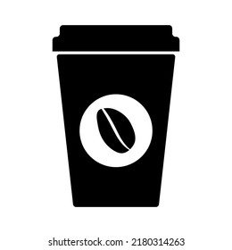 Icono de taza de café, café de desayuno, capuchino, ilustración aislada caliente, línea vectorial .