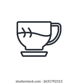 coffee cup icon collection .design style with background