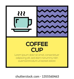 COFFEE CUP ICON CONCEPT