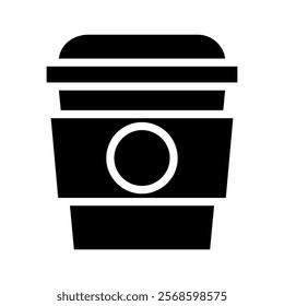 Coffee cup icon. Concept of take away and on the go.