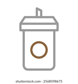 Coffee cup icon. Concept of take away and to go drinks.