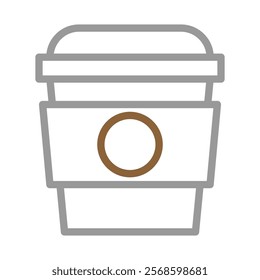 Coffee cup icon. Concept of take away and coffee to go.