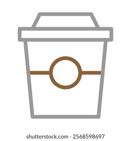 Coffee cup icon. Concept of take away and to go drinks.