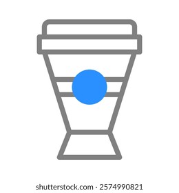 Coffee cup icon. Concept of takeaway coffee, cafe, and beverage.