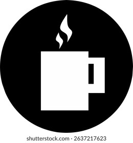 Coffee cup icon Cups of hot coffee milk or tea . Hot drink icon. Disposable cup. Cup coffe with steam. Flat style design.