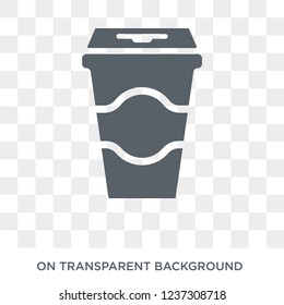 Coffee cup icon. Coffee cup design concept from  collection. Simple element vector illustration on transparent background.