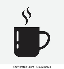 Coffee cup icon design isolated on white background