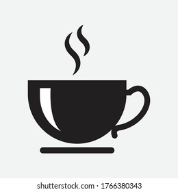Coffee cup icon design isolated on white background