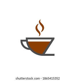 Coffee cup icon design letter Z  logo concept template