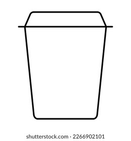 Kaffeetasse Icon Design. Einfaches Zeichen für eine Kaffeetasse.