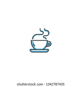 Coffee cup icon design. Startup icon vector illustration