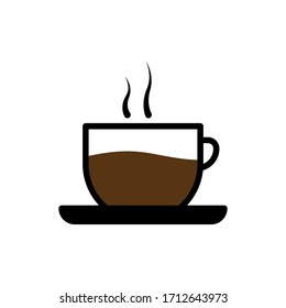 Coffee cup icon. Design template vector