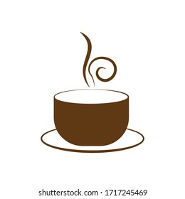 Coffee cup icon. Design template vector