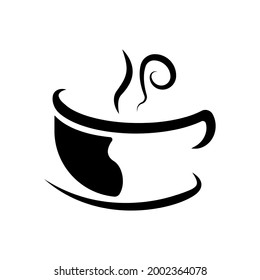 Kaffee-Cup-Ikone. Vorlagenvektor erstellen