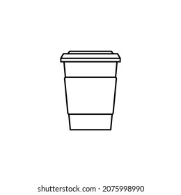 coffee cup icon design template vector isolated illustration