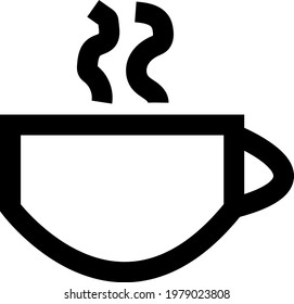 coffee cup icon design, warm coffee with smoke, a cup of coffee