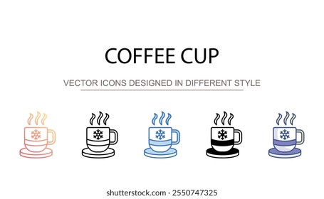 Coffee Cup icon design with white background stock illustration