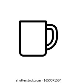 Kaffeetassen-Symbol im Strichstil