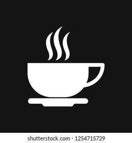 Coffee cup icon. Coffee drink vector symbol stock web illustration.