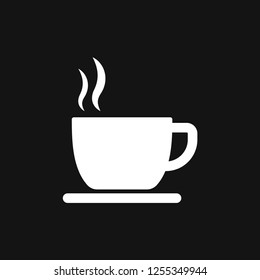 Coffee cup icon. Coffee drink vector symbol stock web illustration.