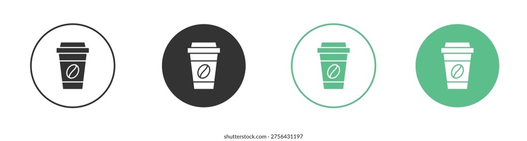 coffee cup icon element for designs