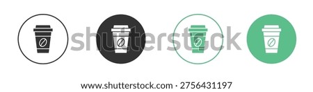 coffee cup icon element for designs