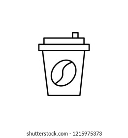 coffee cup icon. Element of food icon. Thin line icon for website design and development, app development. Premium icon