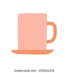 Coffee cup icon elements illustration