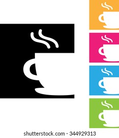 Coffee cup icon eps10