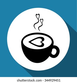 Coffee cup icon eps10