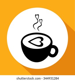 Coffee cup icon eps10