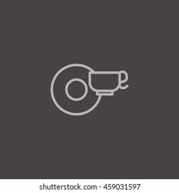 Coffee cup Icon Flat.