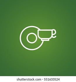 Coffee cup Icon Flat.
