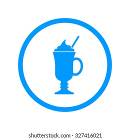 coffee cup icon. Flat design style eps 10