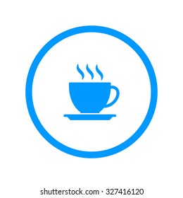 coffee cup icon. Flat design style eps 10