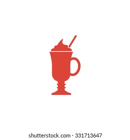 coffee cup icon. Flat design style eps 10