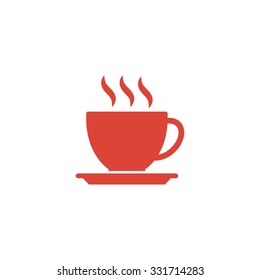 coffee cup icon. Flat design style eps 10