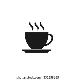 coffee cup icon. Flat design style eps 10