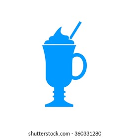 coffee cup icon. Flat design style eps 10