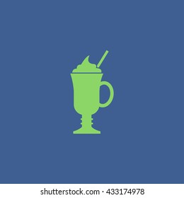 coffee cup icon. Flat design style eps 10