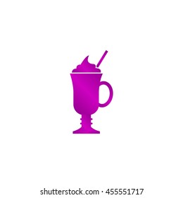 coffee cup icon. Flat design style eps 10