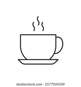 coffee cup icon Flat illustration sign